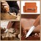 Deluxe Wood Carving Kit – 16-Piece Whittling Tools Set with 8 Whittling Knives, 3 Detail Carving Knives & Large Leather Case – Beginner & DIY Woodworking Kit (burlywood)
